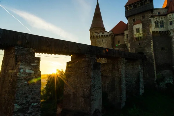 Old Medieval Castle Corvimesti Castle Hunedoara Romania — Stock Photo, Image