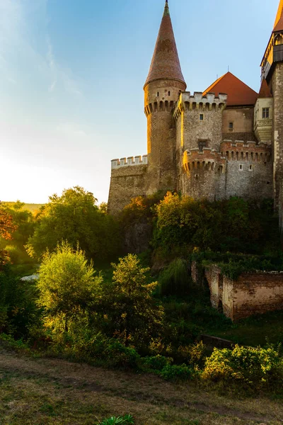 Старий Середньовічний Замок Замок Corvimesti Хунедоара Румунія — стокове фото