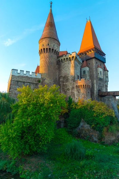 Antiguo Castillo Medieval Castillo Corvimesti Hunedoara Rumania —  Fotos de Stock