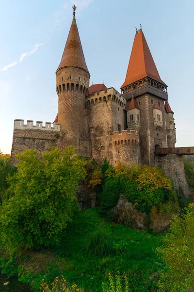 Antiguo Castillo Medieval Castillo Corvimesti Hunedoara Rumania —  Fotos de Stock