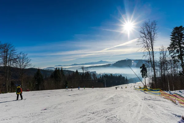 Station Ski Hiver Predeal Clabucet Roumanie — Photo