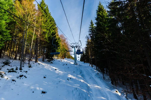 Winterskigebiet Predeal Clabucet Rumänien — Stockfoto