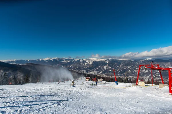 Vinterskidort Predeal Clabucet Rumänien — Stockfoto