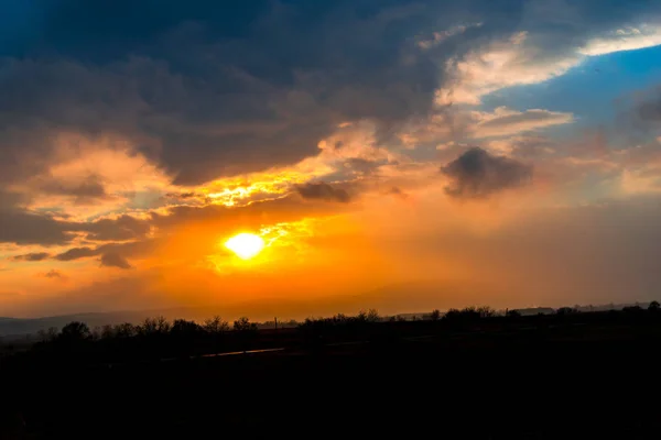 Sunset Sky Background Nature — Stock Photo, Image