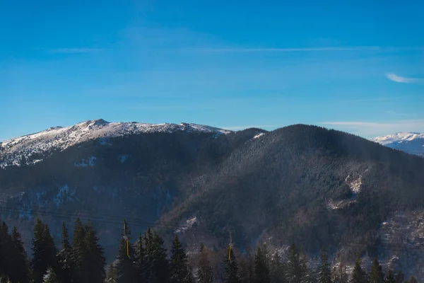 Montagnes Enneigées Voyage Roumanie — Photo