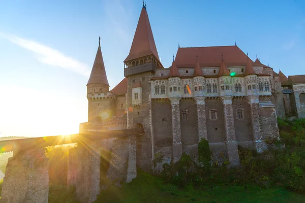 Старий Середньовічний Замок Замок Corvimesti Хунедоара Румунія — стокове фото