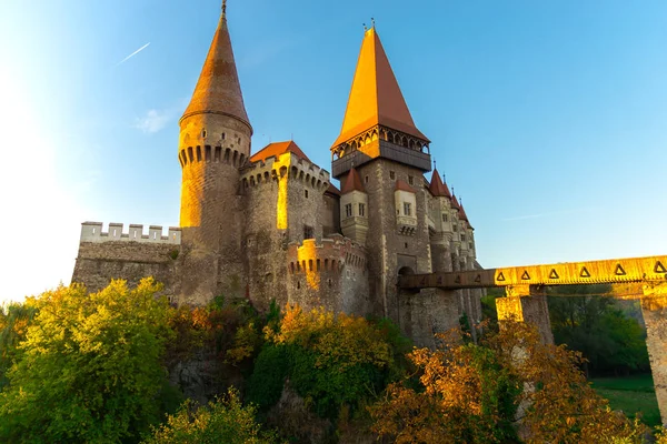 Старий Середньовічний Замок Замок Corvimesti Хунедоара Румунія — стокове фото