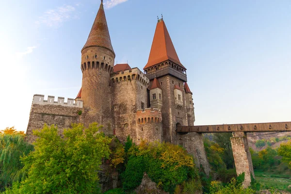 Старий Середньовічний Замок Замок Corvimesti Хунедоара Румунія — стокове фото