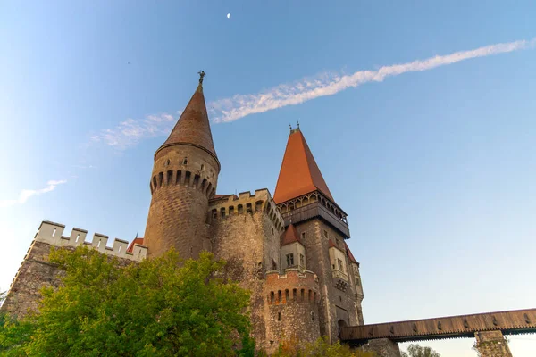 Antiguo Castillo Medieval Castillo Corvimesti Hunedoara Rumania —  Fotos de Stock