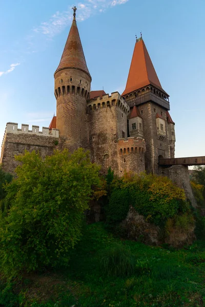 Stary Średniowieczny Zamek Zamek Corvimesti Hunedoara Rumunia — Zdjęcie stockowe