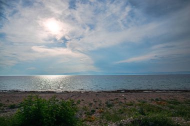 Akdeniz Deniz Manzarası, Yunanistan'a seyahat.
