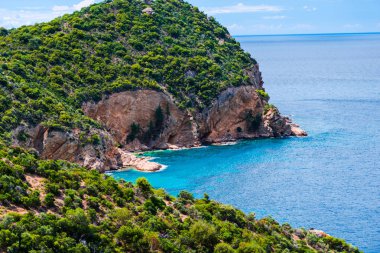Akdeniz Deniz Manzarası, Yunanistan'a seyahat.