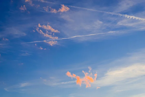 Pastellhimmel Mit Wolken Natürlicher Hintergrund — Stockfoto