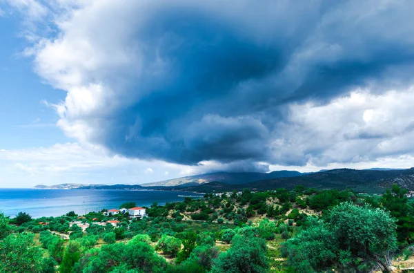 ギリシャの海景 自然の背景 — ストック写真