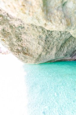Cliff'in detay görünümü, Yunanistan.