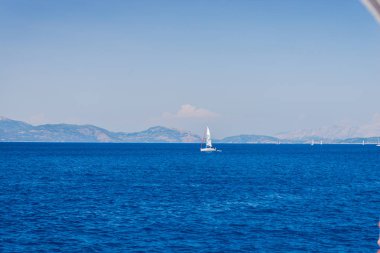 yelken tekne mavi deniz suyu 