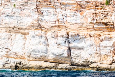 Cliff ayrıntıları, doğal arka plan closeup.