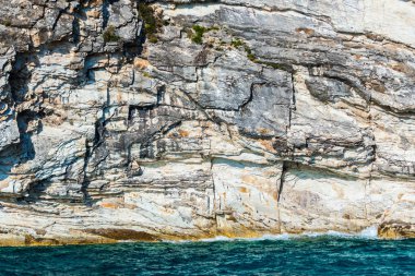 Cliff ayrıntıları, doğal arka plan closeup.