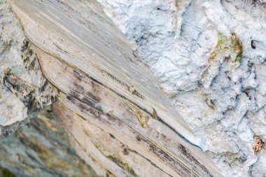 Cliff ayrıntıları, doğal arka plan closeup.