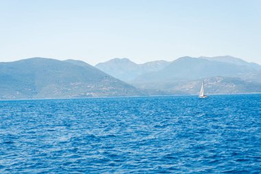 yelken tekne mavi deniz suyu 