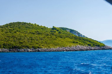 Ismarlayarak cliff ve Akdeniz, Yunanistan.