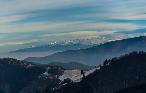 Zamračená Obloha Nad Karpaty — Stock fotografie