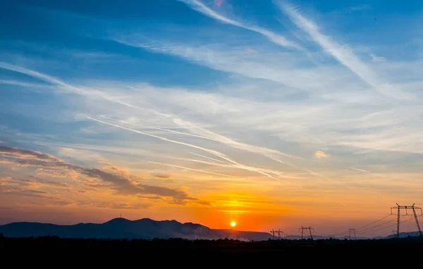 Sunset Sky Background Copy Space — Stock Photo, Image