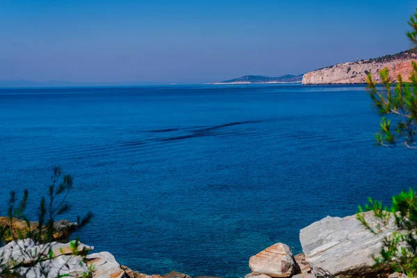 海景の背景 ギリシャへの旅 — ストック写真