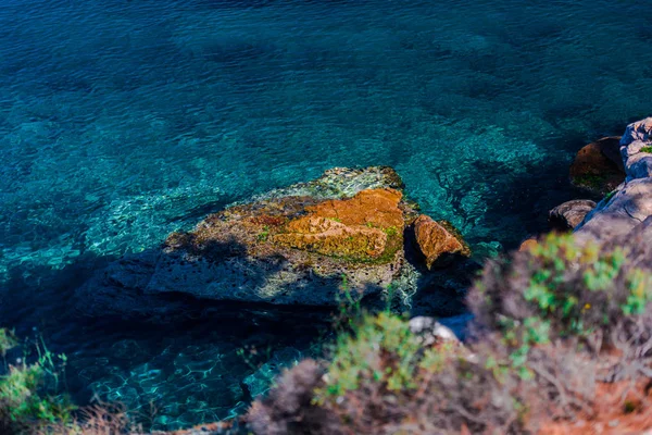 海景背景 前往希腊 — 图库照片