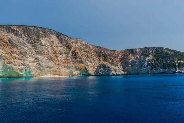 Pittoresk Utsikt Klippan Och Medelhavet Grekland — Stockfoto