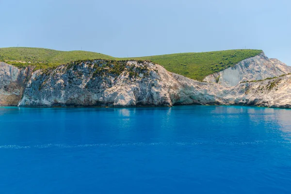 Pittoresk Kustnära Utsikt Över Medelhavet Och Stenar Grekland — Stockfoto