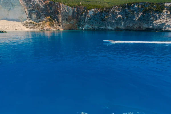 Úžasná Modrá Voda Ostrov Lefkada Řecko — Stock fotografie