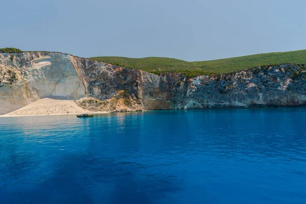 Pittoresca Veduta Costiera Del Mar Mediterraneo Delle Rocce Grecia — Foto Stock