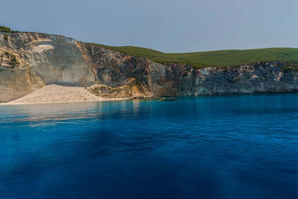 Pittoresca Veduta Costiera Del Mar Mediterraneo Delle Rocce Grecia — Foto Stock