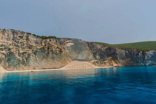 Pittoresca Veduta Costiera Del Mar Mediterraneo Delle Rocce Grecia — Foto Stock
