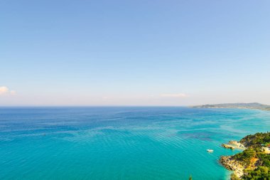 Yunanistan deniz manzarası, doğal arka plan.