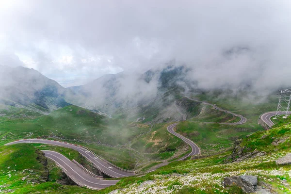 Transfagarashan 고속도로와 — 스톡 사진