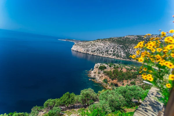 ギリシャの海景 自然の背景 — ストック写真