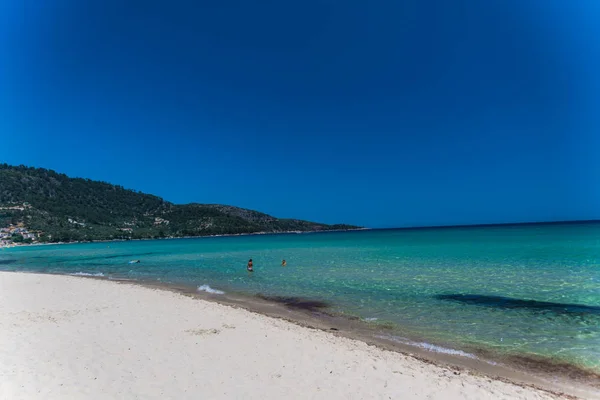 Playa Costera Arenosa Agua Mar Azul — Foto de Stock