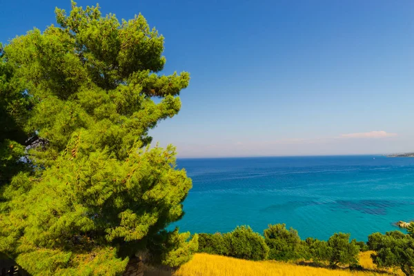 Griekenland Zeegezicht Natuurlijke Achtergrond — Stockfoto