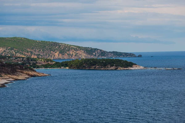 Yunanistan Doğa Turizm Kavramı Içinde Deniz Manzarası — Stok fotoğraf