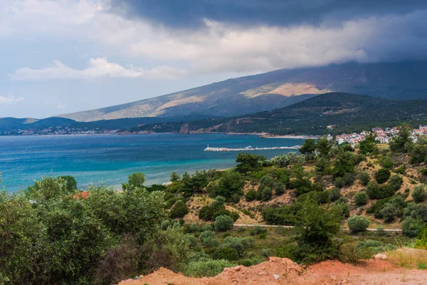 Grecia Paesaggio Marino Sfondo Naturale — Foto Stock