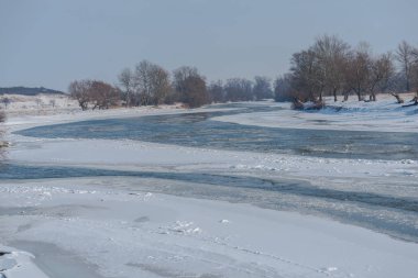 Karlı kış Dağları peyzaj