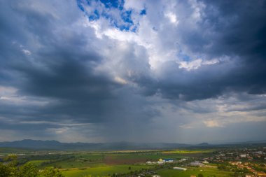 Deva şehir manzarası, Romanya.