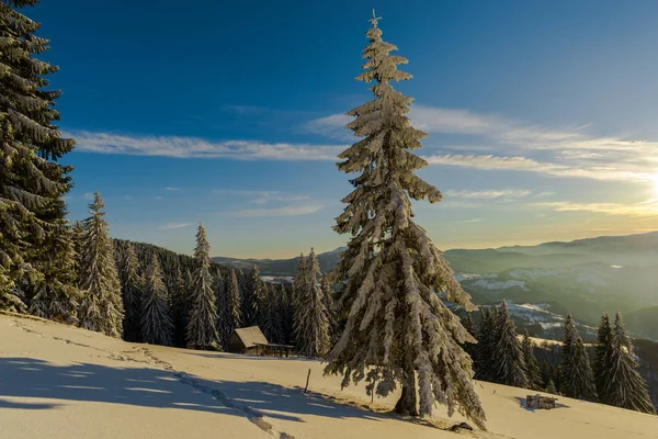 Paisaje Montañas Nevadas Invierno — Foto de Stock