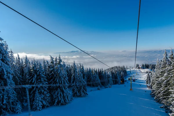 Estância Esqui Inverno Predeal Clabucet Roménia — Fotografia de Stock