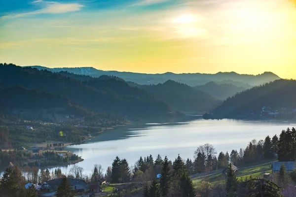 Paisaje Con Montañas Rumania — Foto de Stock