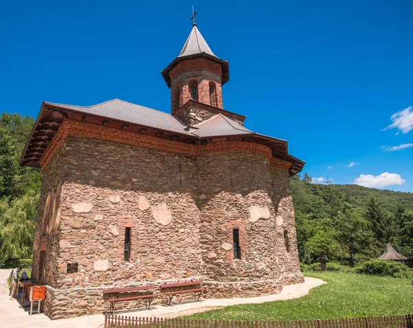 Стара Церква Кам Яною Фасадом Румунія — стокове фото