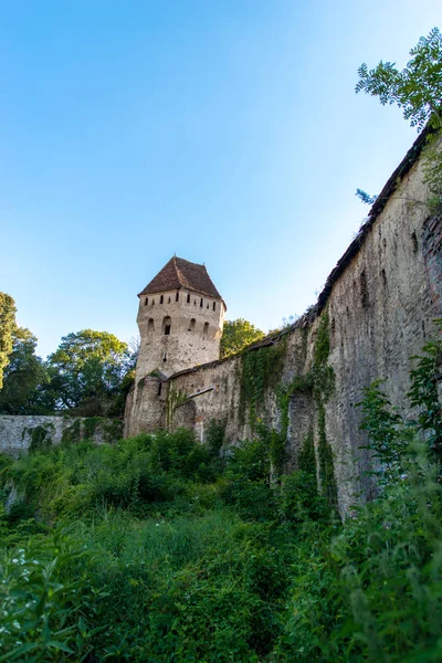 Antiguo Castillo Corvinesti Atardecer Rumania —  Fotos de Stock