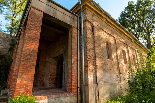 Ancien Château Corvinesti Coucher Soleil Roumanie — Photo